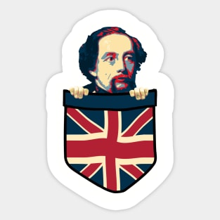 Charles Dickens Chest Pocket Sticker